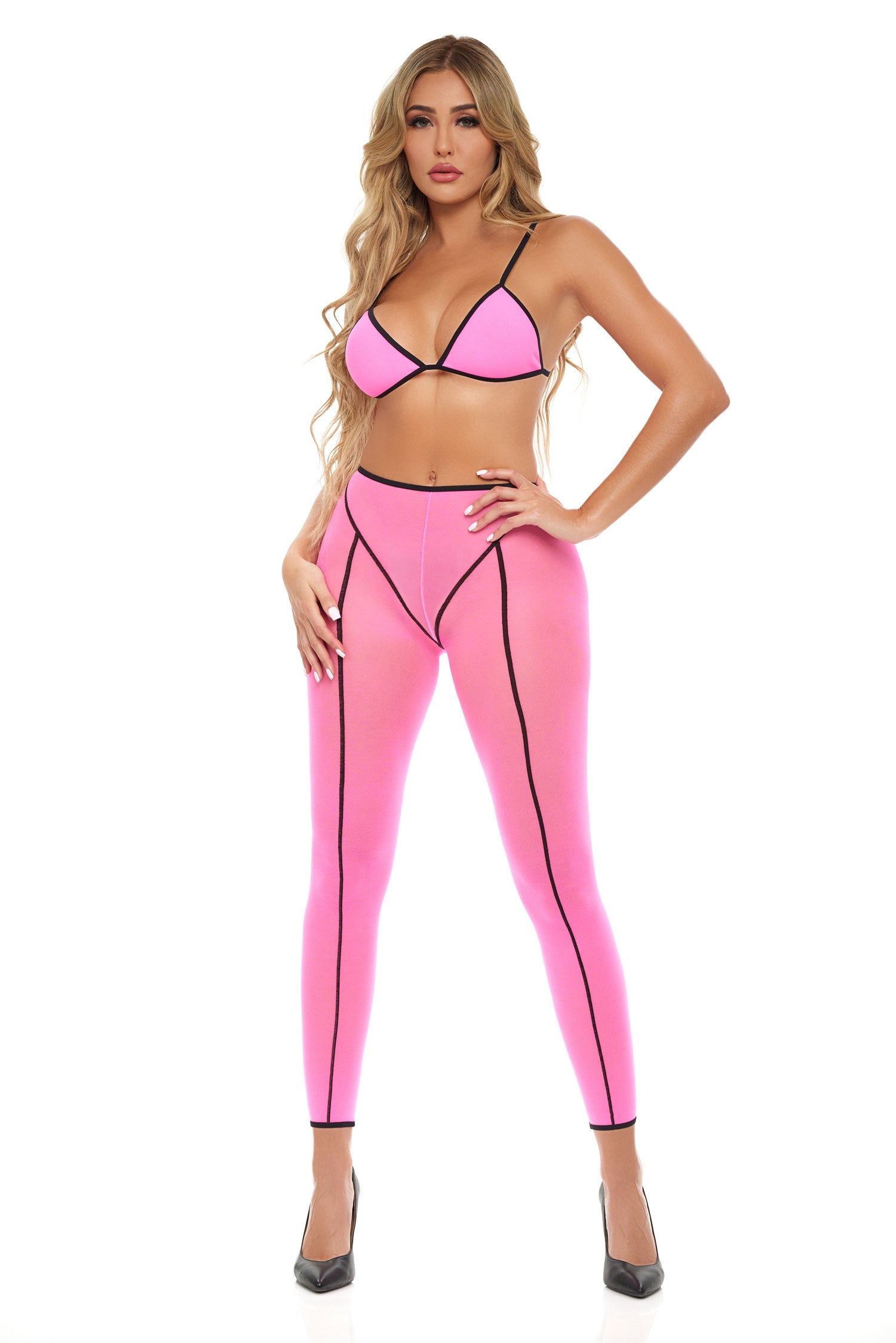Double Vision 2pc Bra Set - Pink Default Title