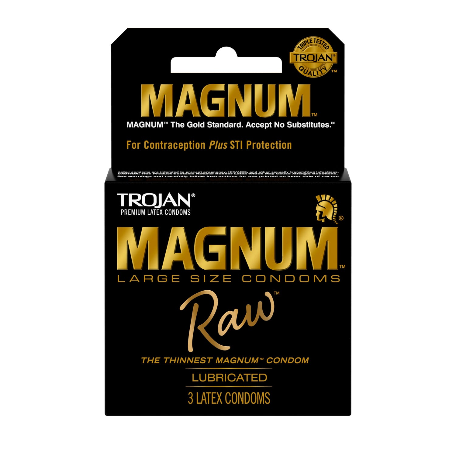 Trojan Magnum Raw 3 Ct Condoms Default Title