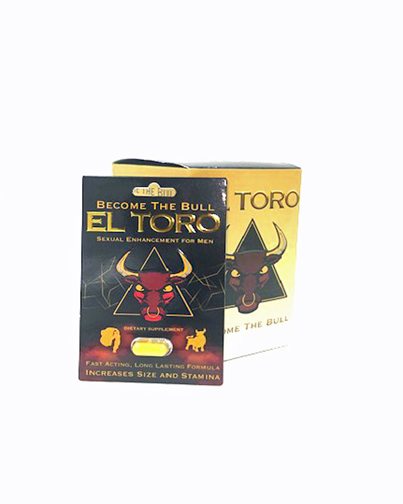 El Toro Male Enhancer 24 Ct Pill Display - (Net)