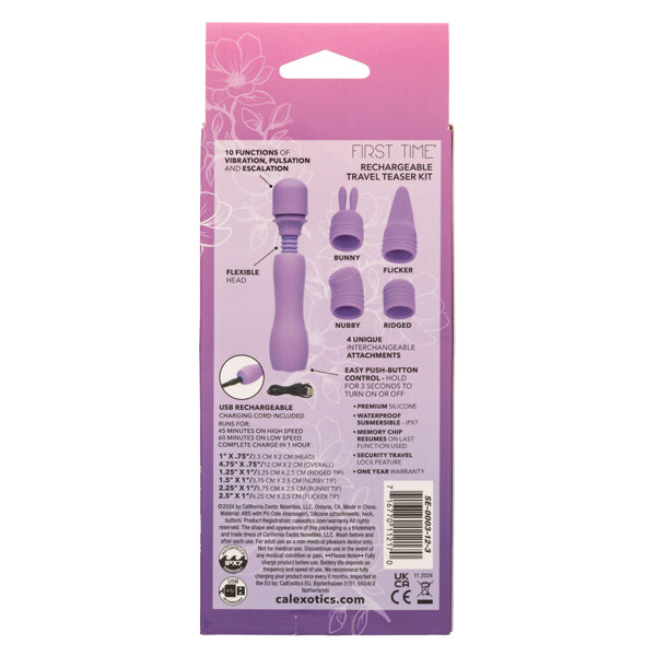 First Time Rechargeable Travel Teaser Kit - Purple