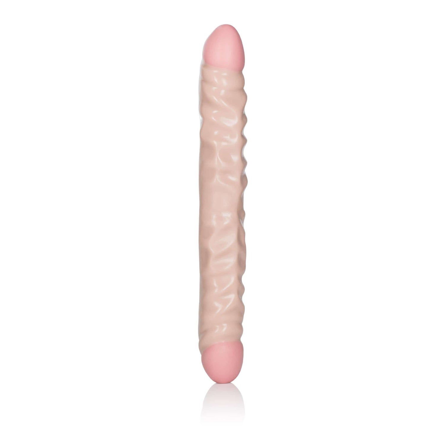 CalExotics Ivory Duo 12 Inches Veined Double Dong — Dildo