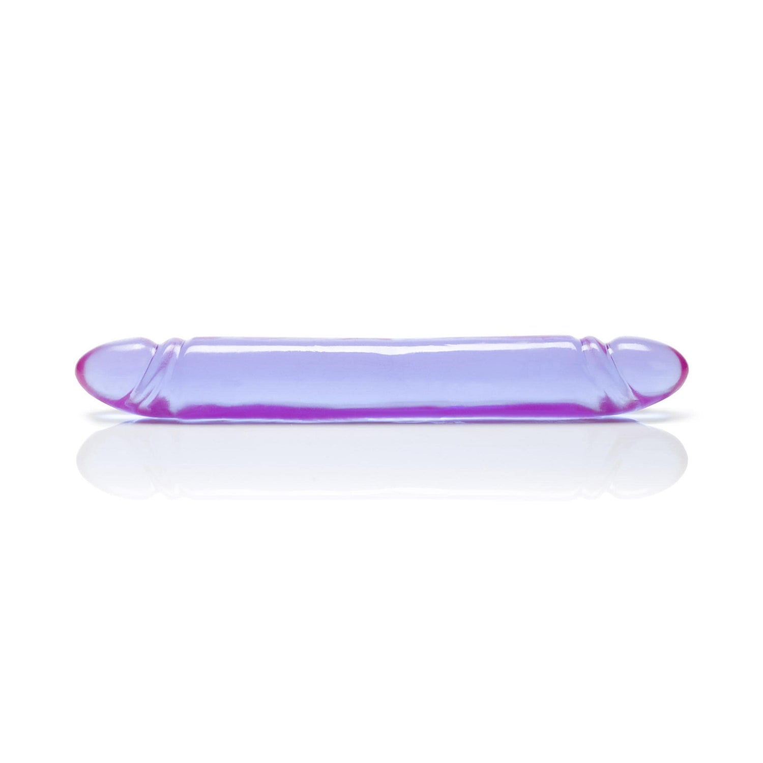 CalExotics Reflective Gel Smooth Double Dong - Purple — Silicone Dildo