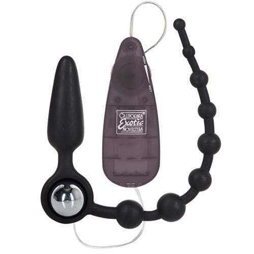 CalExotics Booty Call Booty Double Dare - Black — Silicone Anal Toy