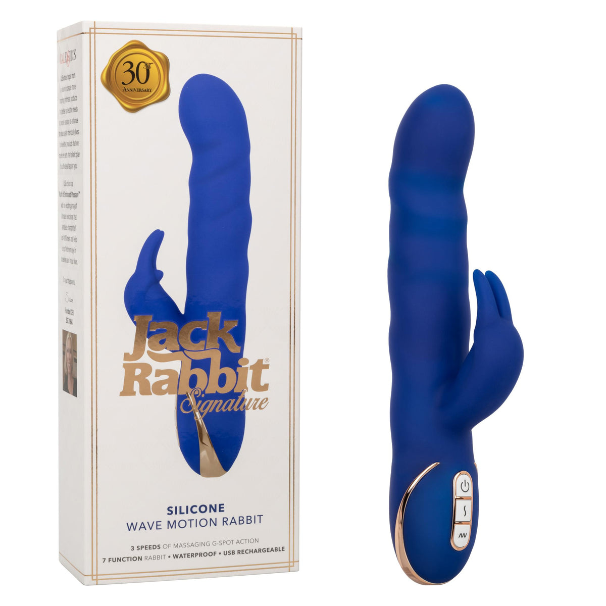 Jack Rabbit Signature Conejo de silicona Wave Motion - Azul