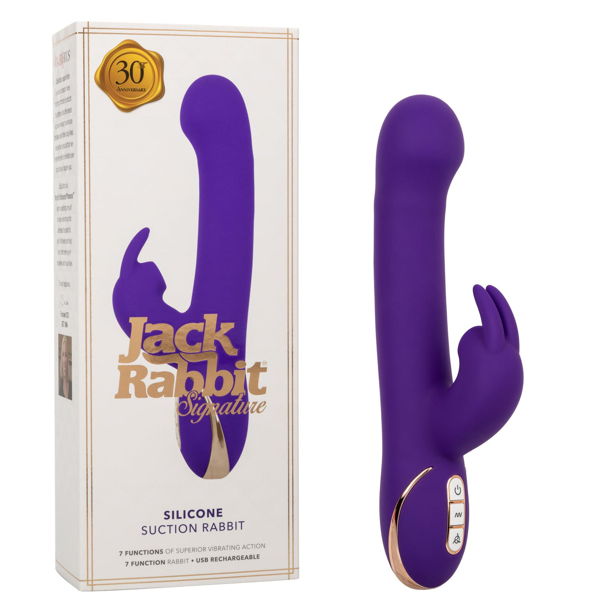 Jack Rabbit Signature Conejo De Succión De Silicona - Púrpura