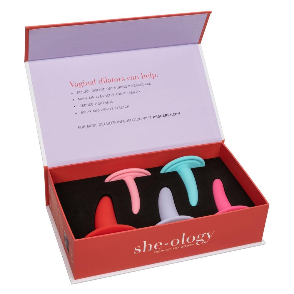 CalExotics She-Ology 5-Piece Wearable Vaginal Dilator Set — Silicone Dildo