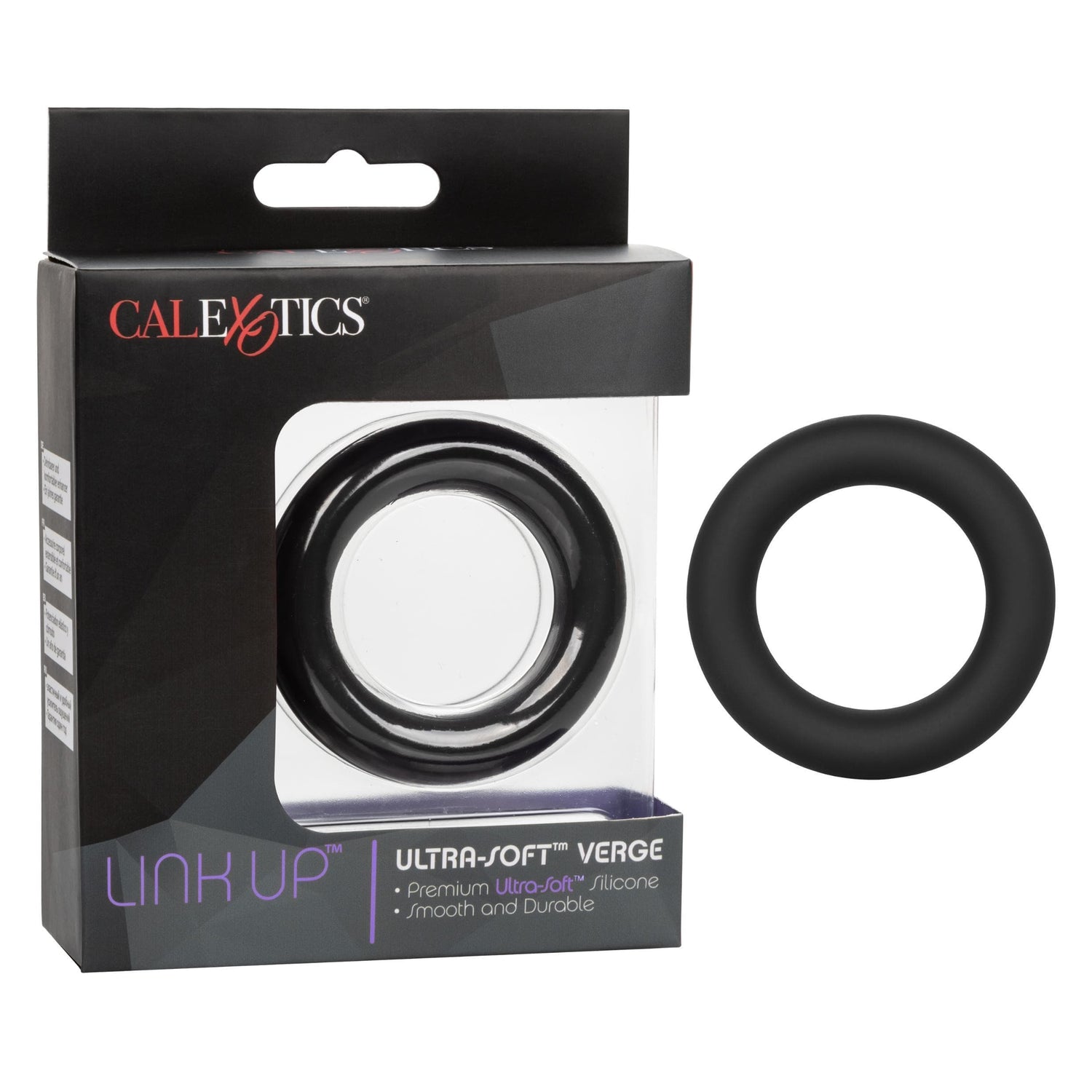 CalExotics Link Up Ultra-Soft Verge - Black — Silicone Cock Ring
