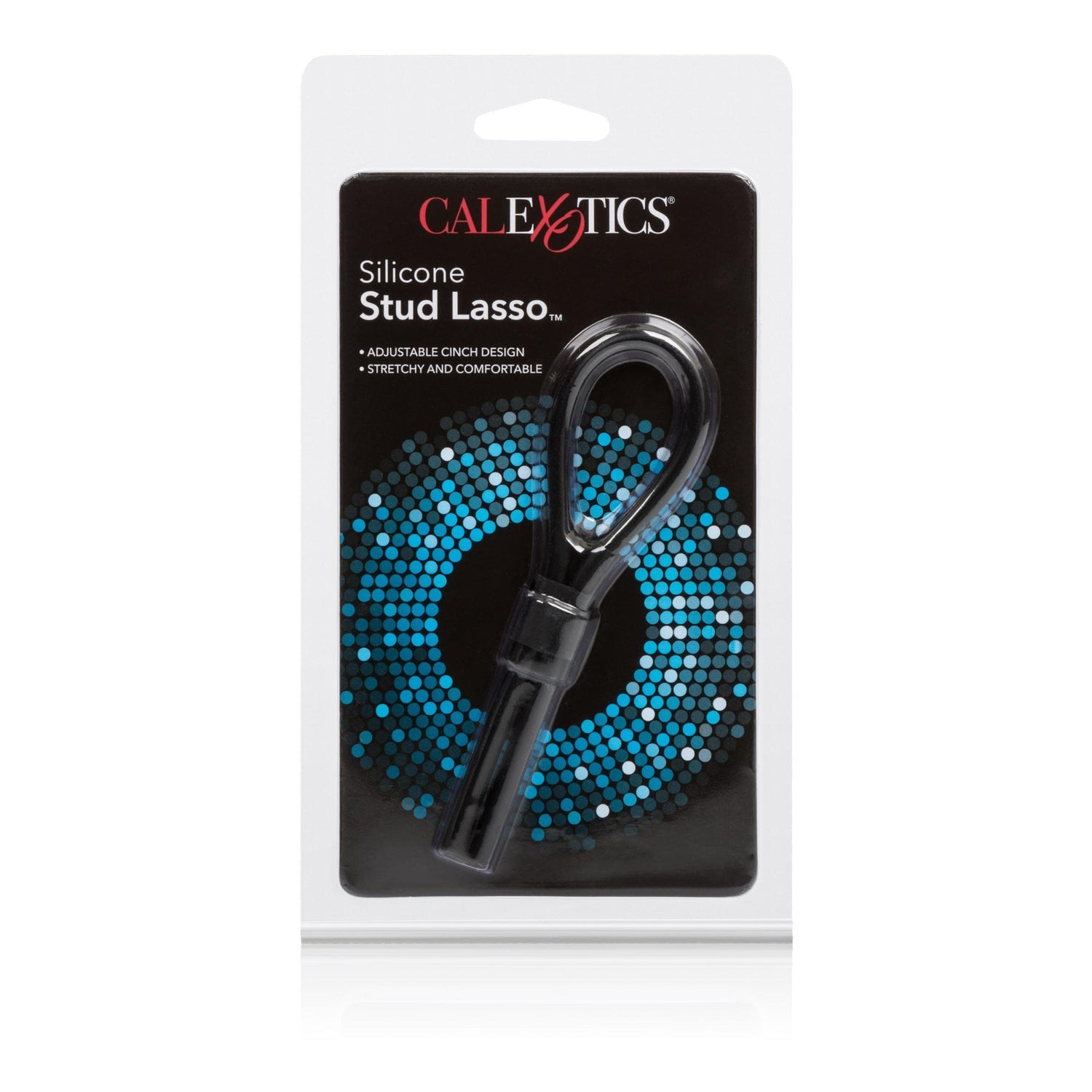 CalExotics Silicone Stud Lasso - Black — Silicone Cock Ring