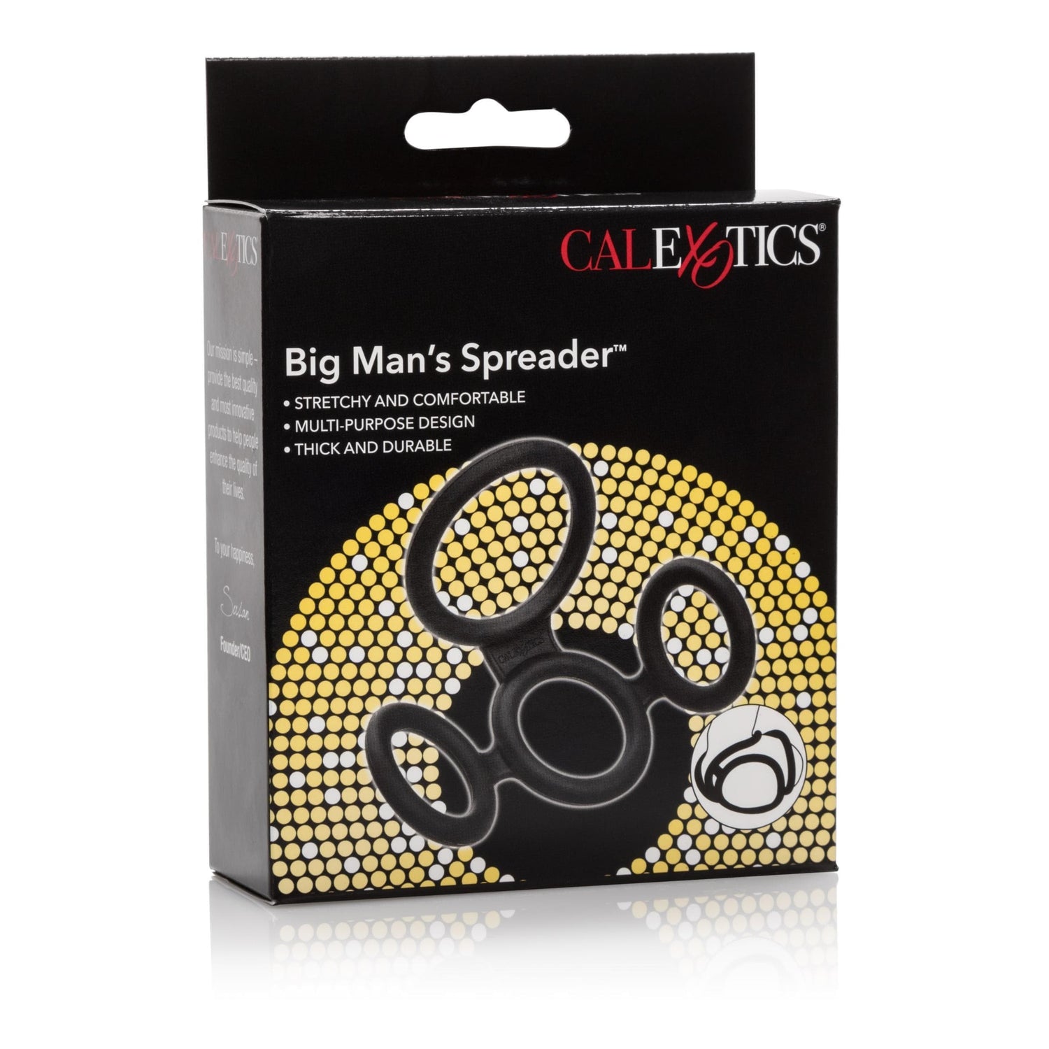 CalExotics Big Man's Spreader — Silicone Cock Ring