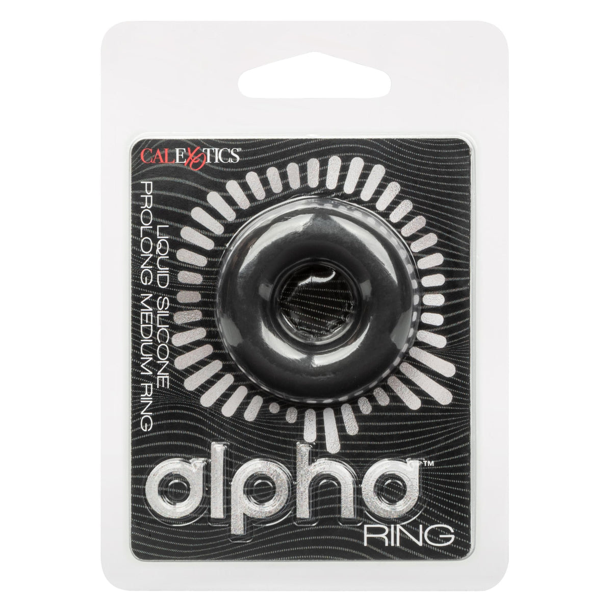 alpha liquid silicone prolong medium ring black