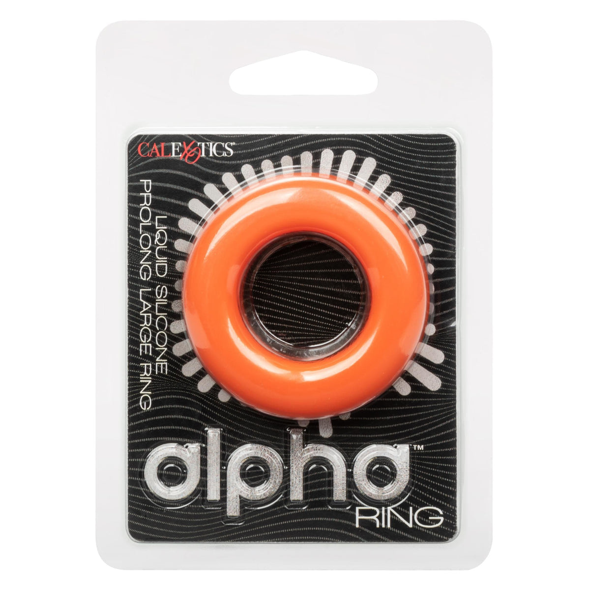 alpha liquid silicone prolong large ring orange