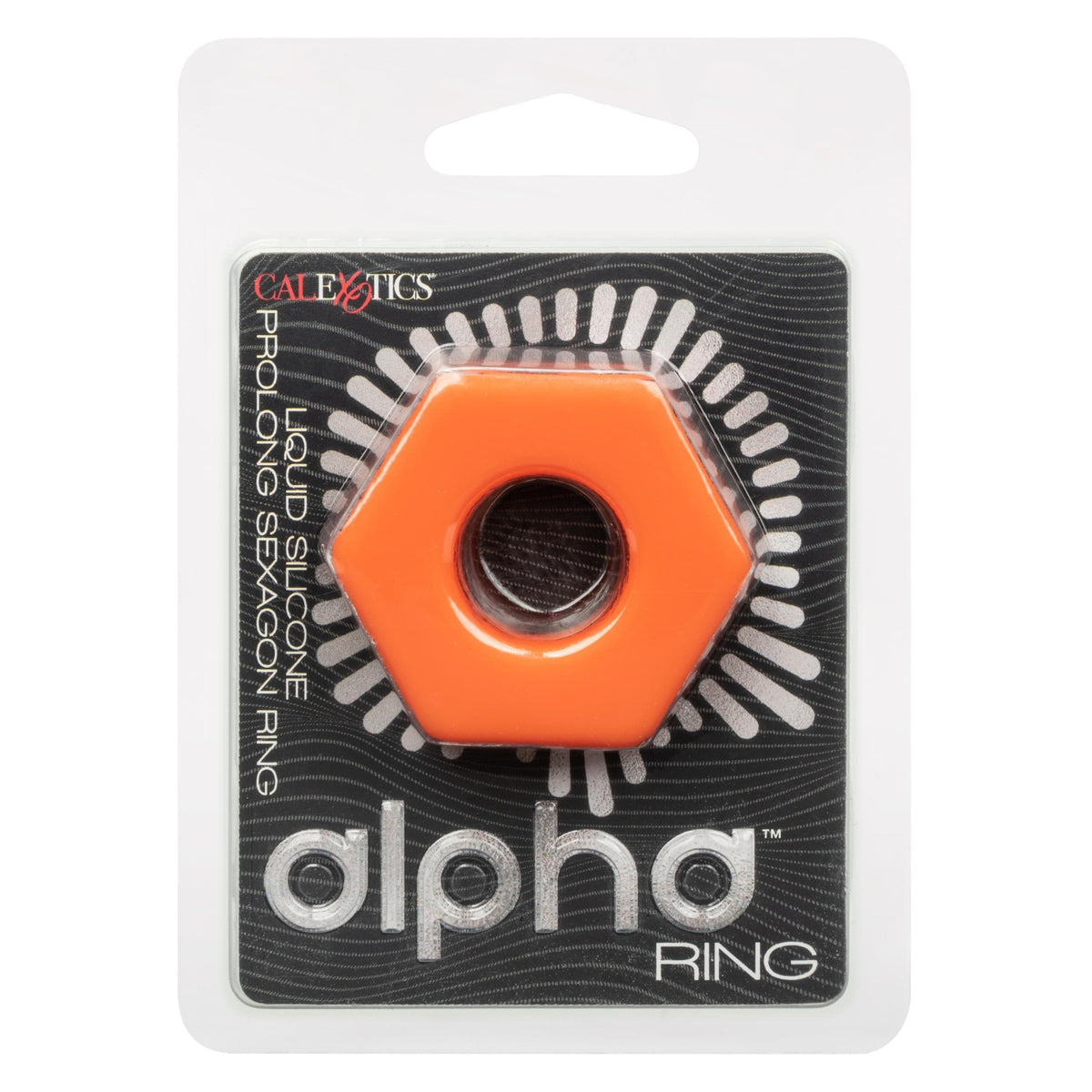 alpha liquid silicone prolong sexagon ring orange