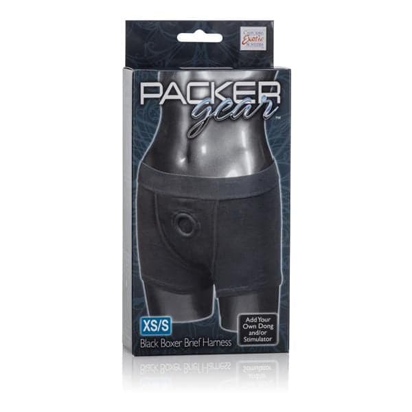 CalExotics Packer Gear Boxer Brief Harness - Extra Small/small - Black — Lace Dildo