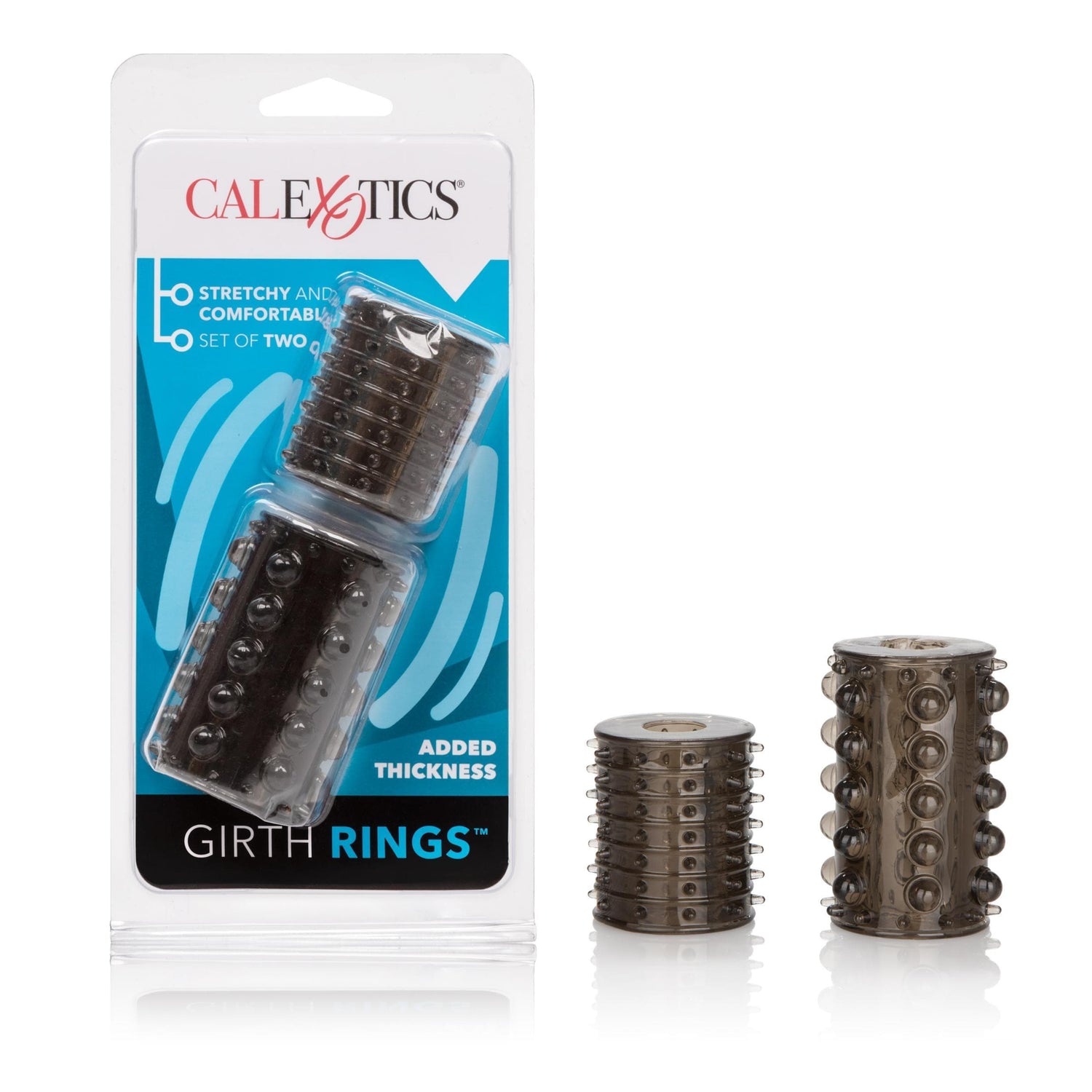 CalExotics Silicone Girth Rings - Stretch Y Enhancement for Support And