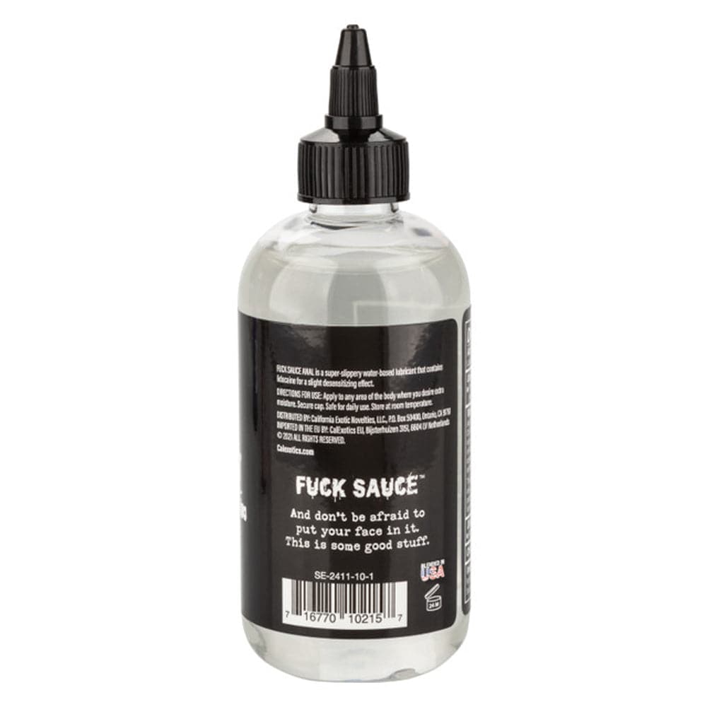 fuck sauce anal numbing lubricant 8 fl oz