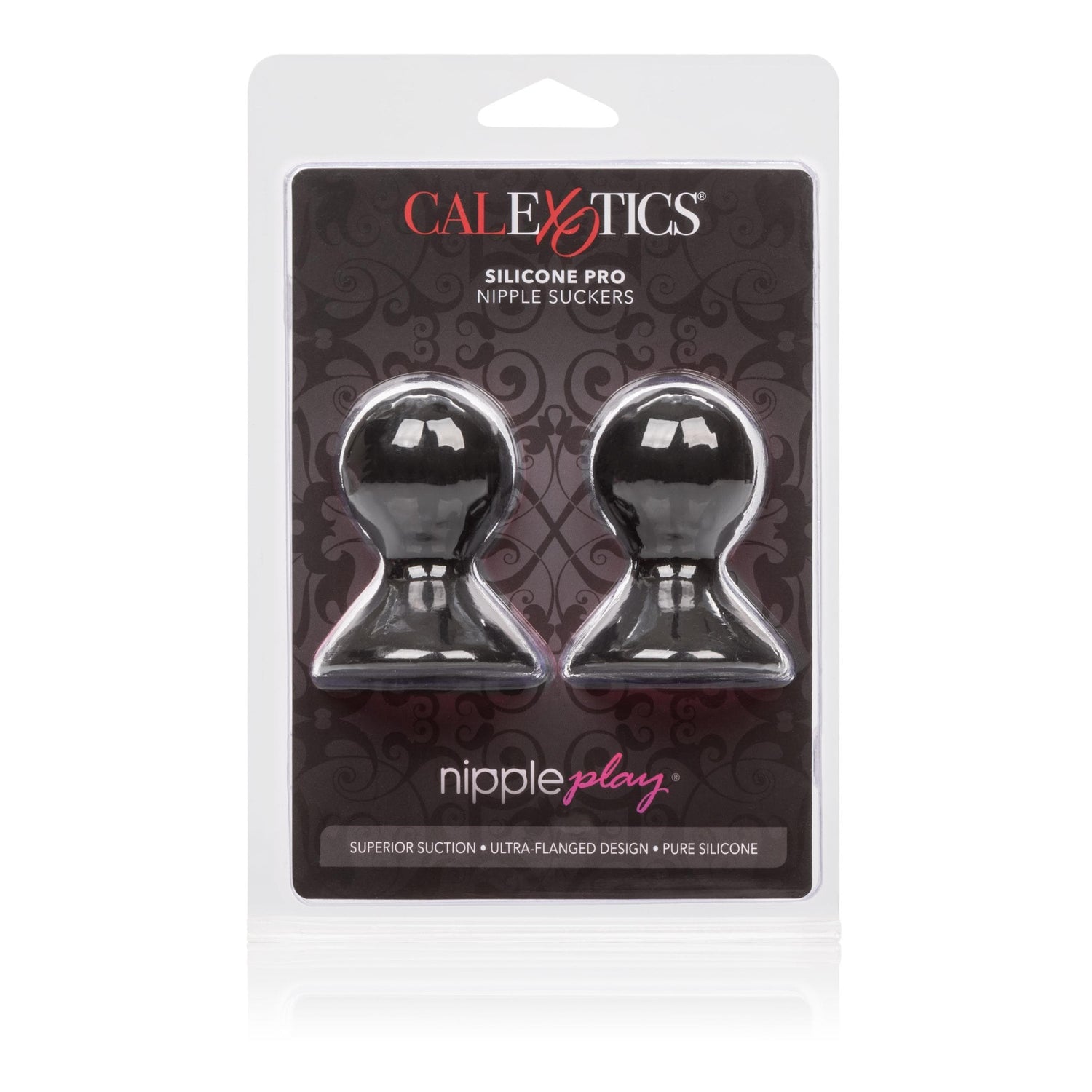 CalExotics Nipple Play Silicone Pro Nipple Suckers - Black — Silicone Bondage Toy