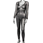 Radiance Crotchless Full Body Suit - One Size - Black