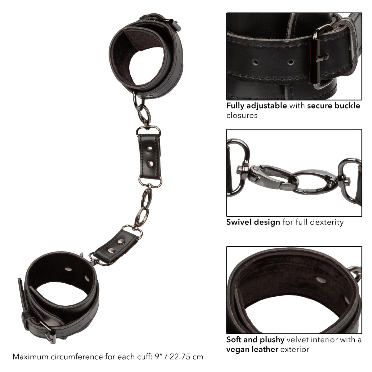 euphoria collection hand cuffs black