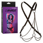 Euphoria Collection Plus Size Multi Chain Harness - Black Default Title