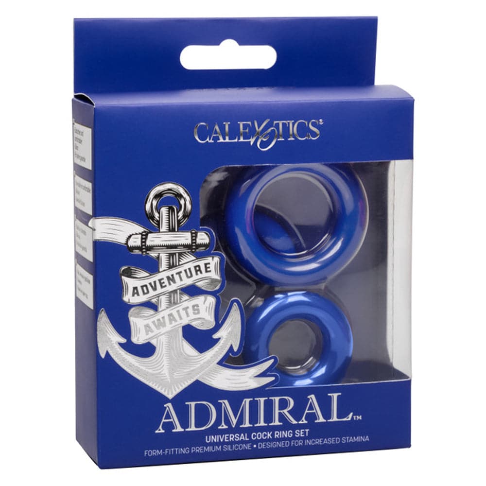 admiral universal cock ring set blue