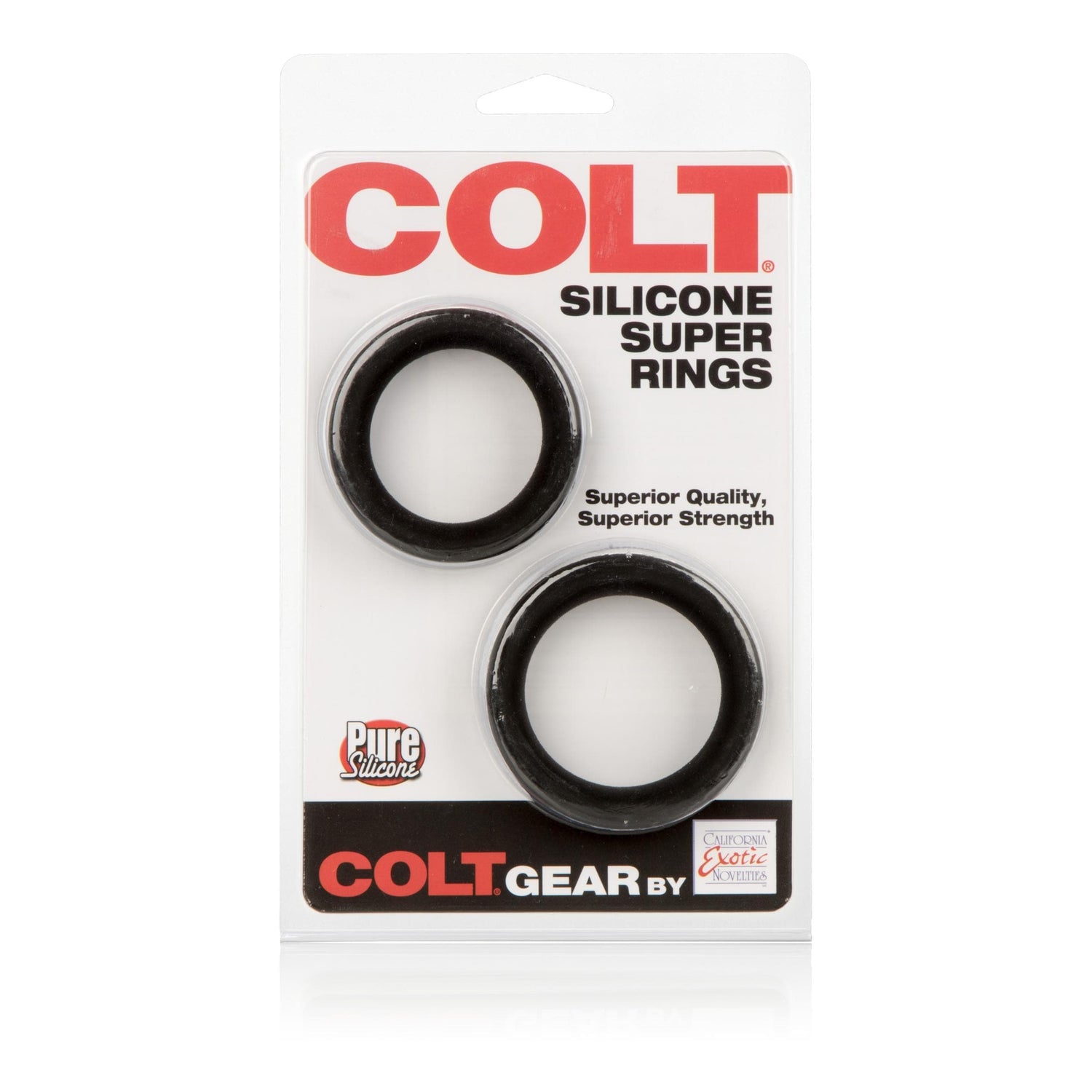 CalExotics Colt Silicone Super Rings - Black