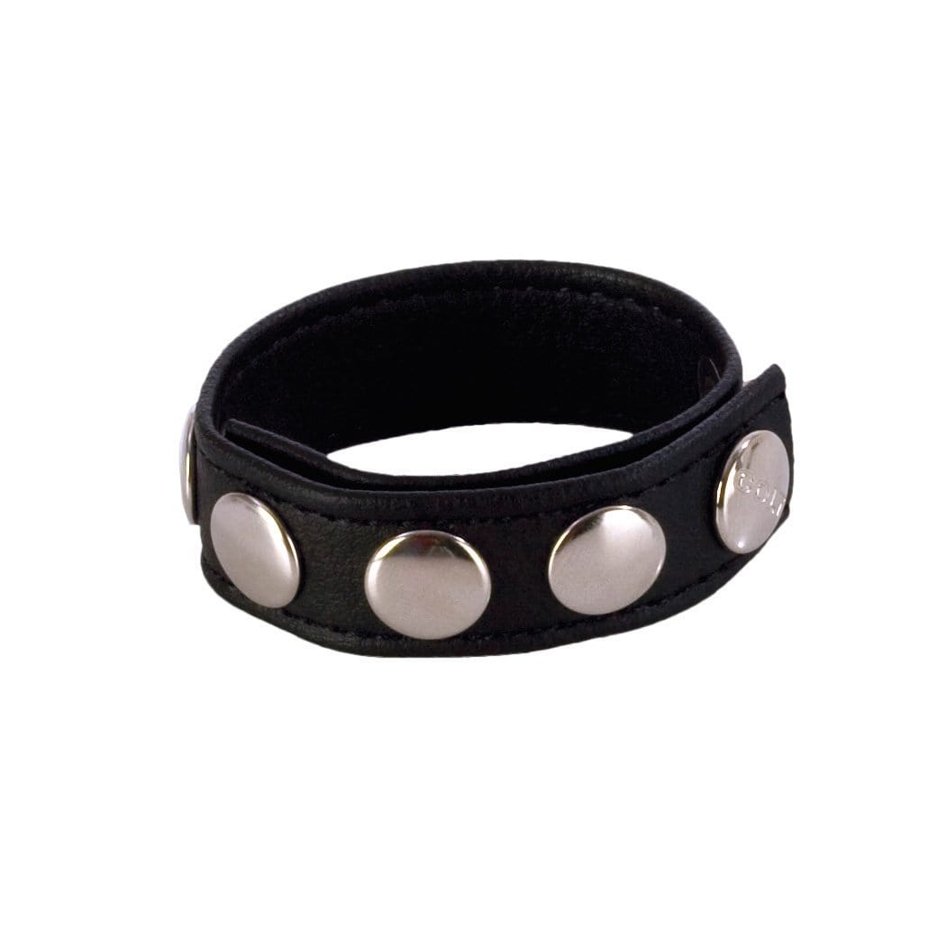 CalExotics Colt Adjustable 5 Snap Leather — Cock Ring