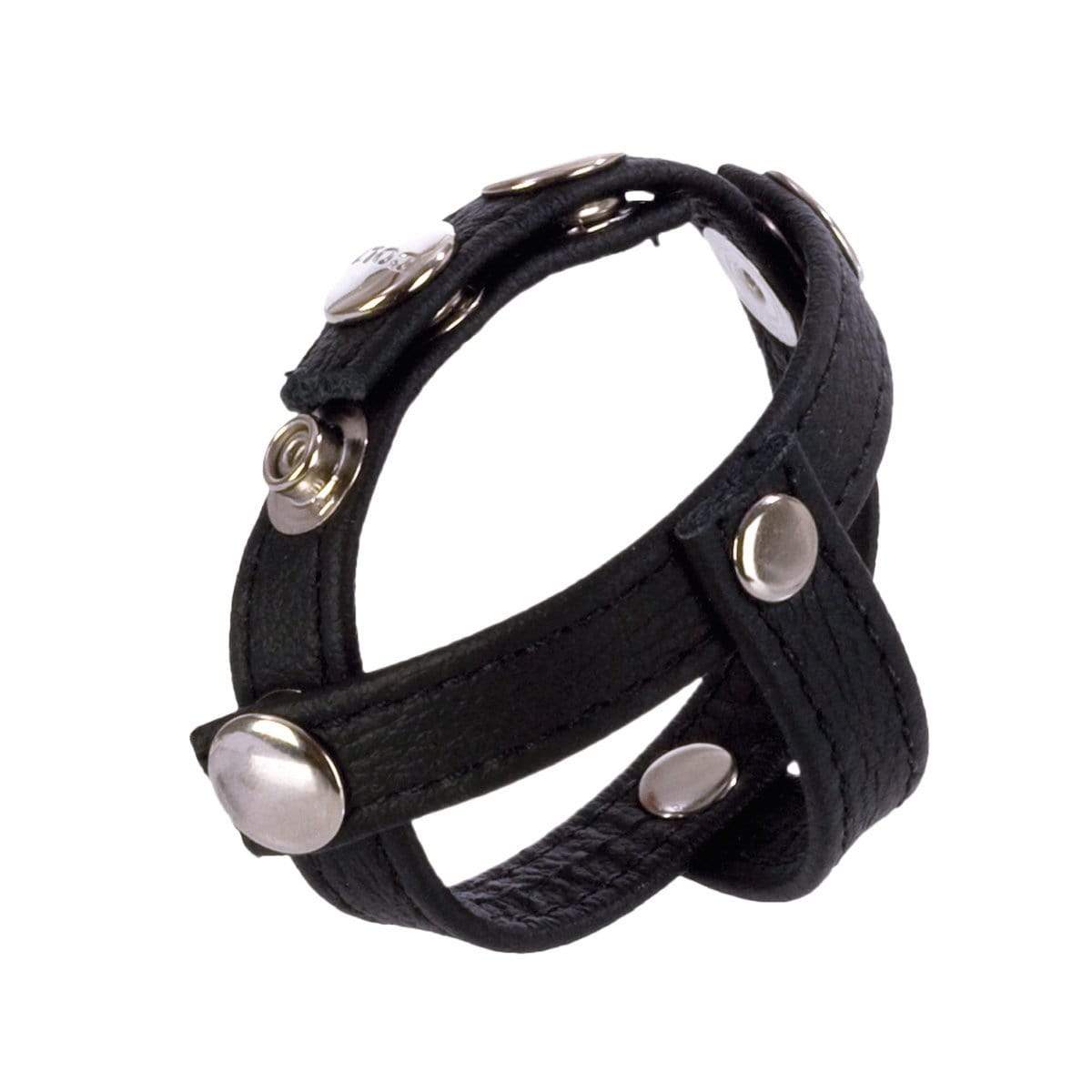 CalExotics Colt Leather C/b Strap H-Piece Divider — Cock Ring