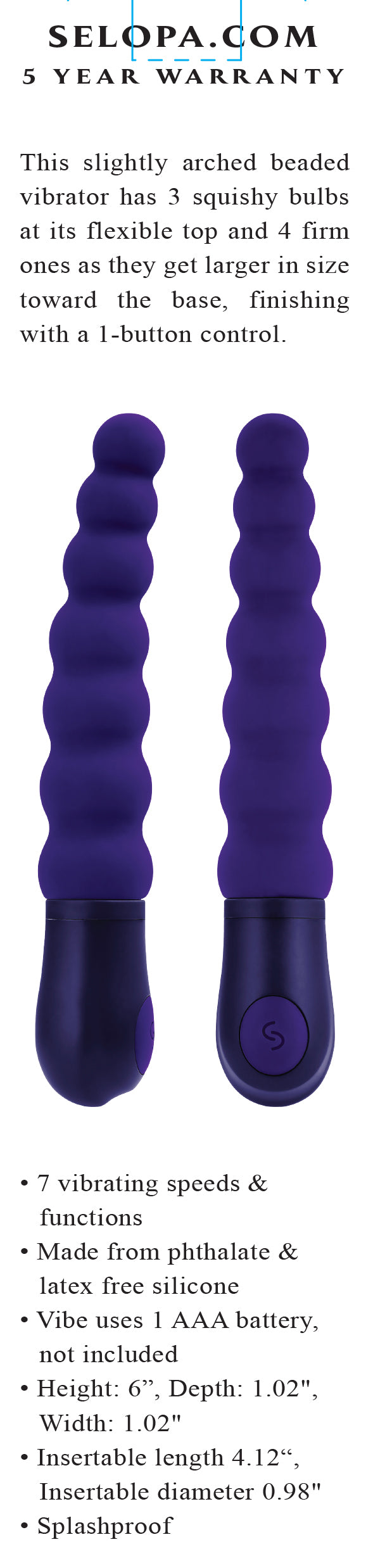 Belleza con cuentas - Púrpura