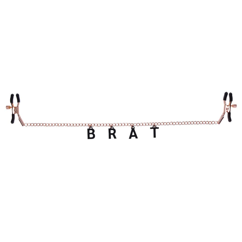 brat charmed nipple clamps rose gold