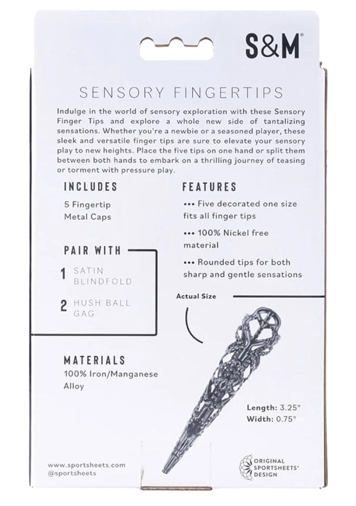 black sensory fingertips