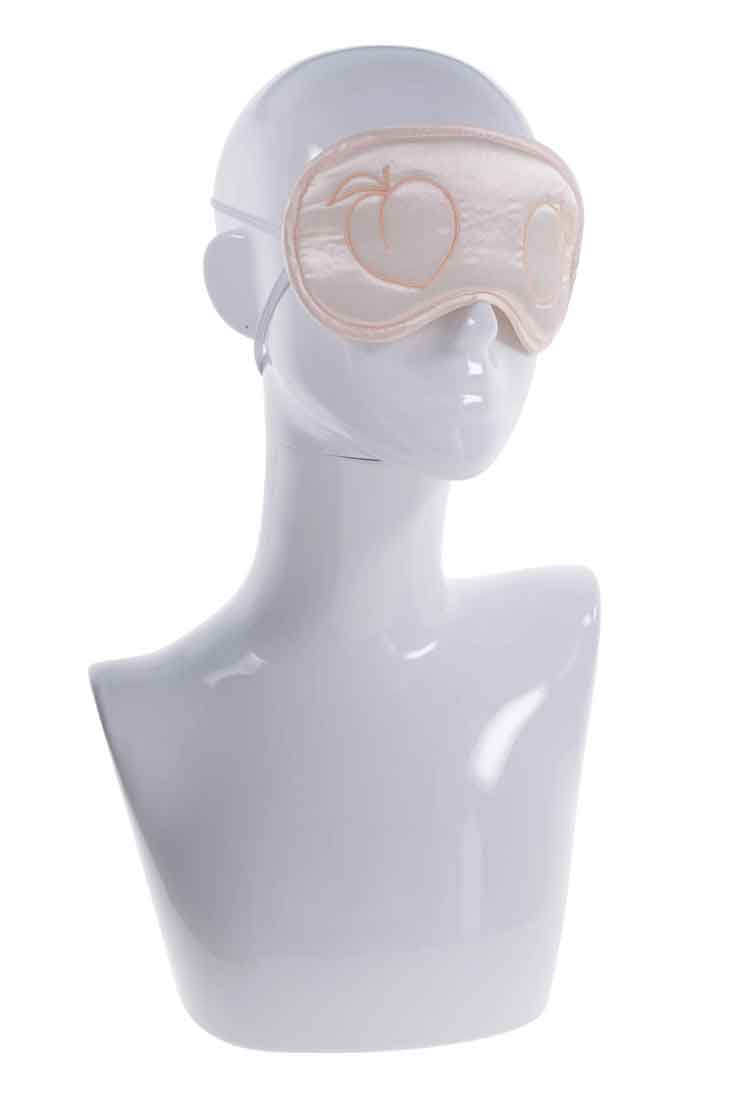 Sportsheets Peaches ‘N Creame Blindfold - Pink — pink bondage toy at Stuffgoodies
