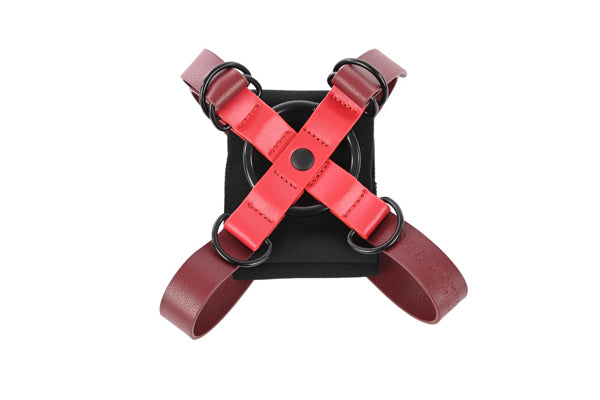 Sportsheets eX's and Oh's Cross Cuffs — red bondage toy at Stuffgoodies