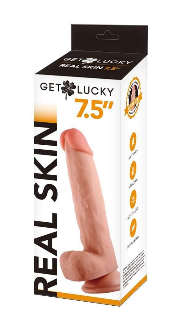 Get Lucky 7.5 Inch Real Skin Dildo