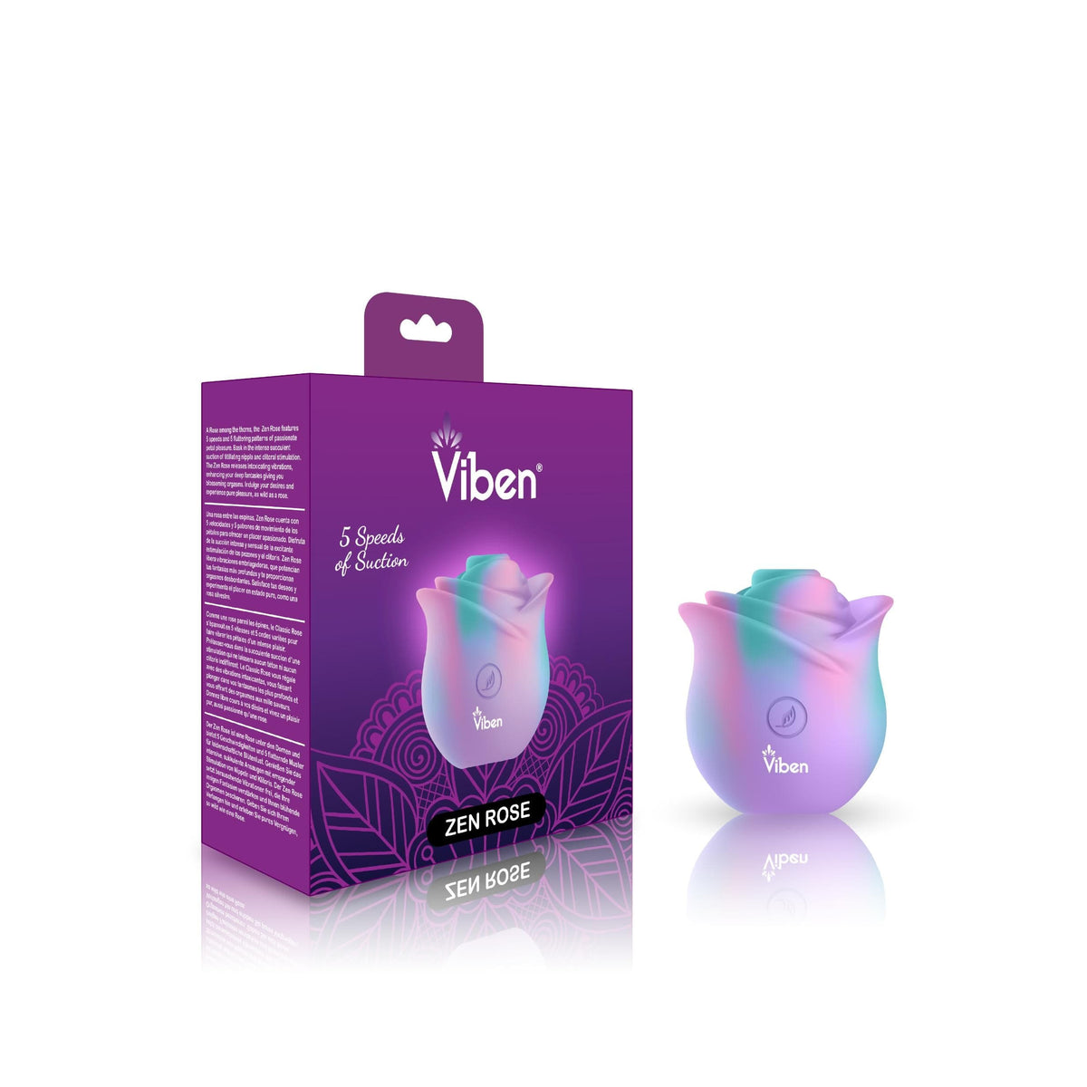 Zen Rose - Unicorn - Handheld Rose Clitoral and Nipple Stimulator - Presale Only