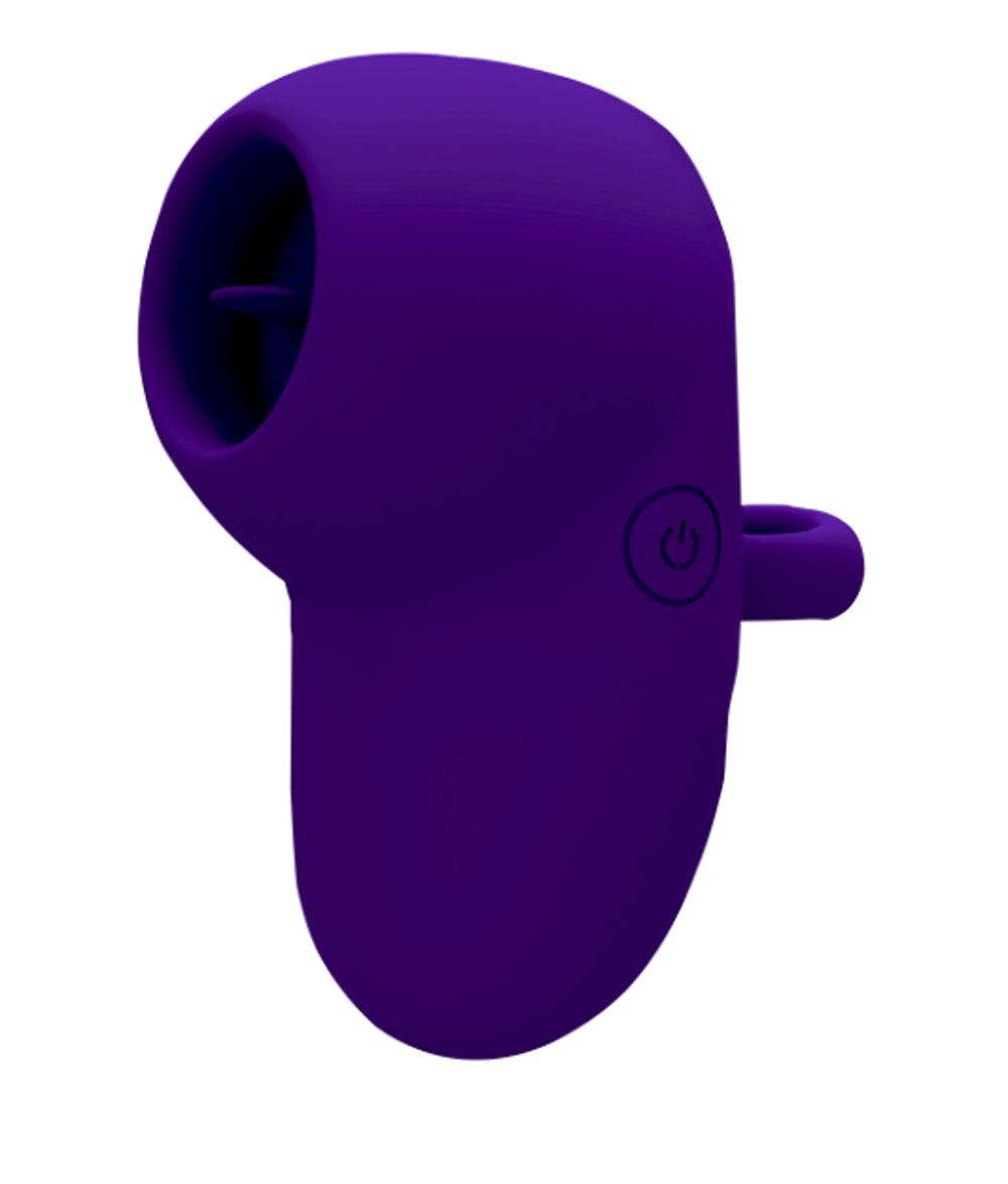 Kenley - Violet - Intense Flickering Finger Vibe With Comfort Grip Ring Default Title