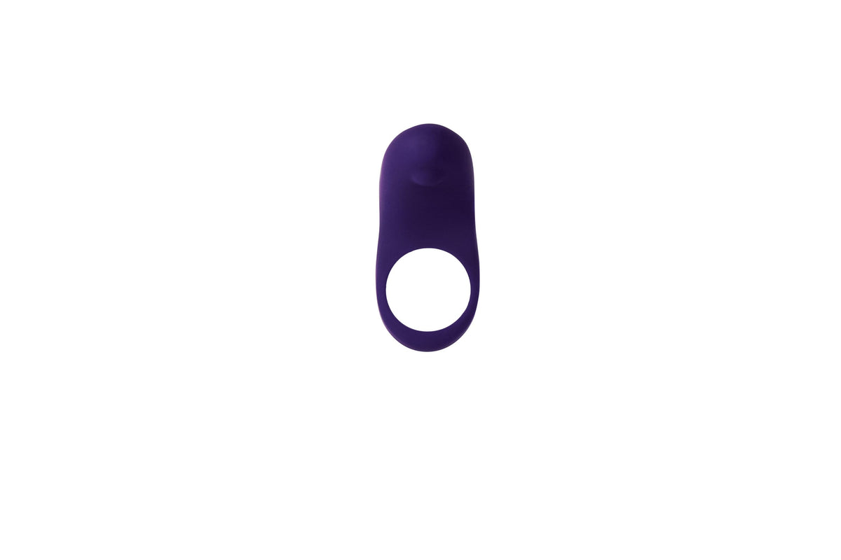 rev rechargeable vibrating c ring purple