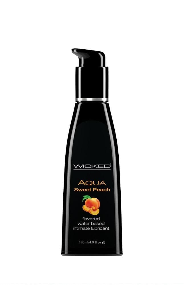 Aqua Sweet Peach Flavored Water Based Intimate Lubricant - 4 Fl. Oz.