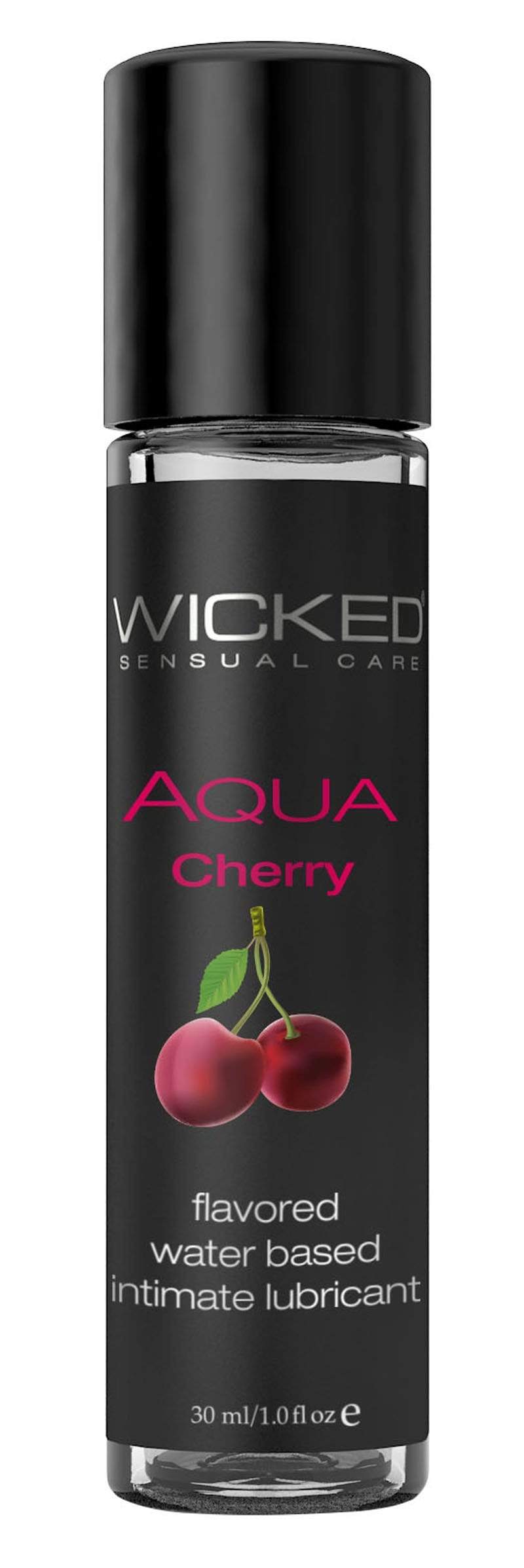 Aqua Cherry Flavored Water Based Intimate Lubricant - 1 Fl. Oz.