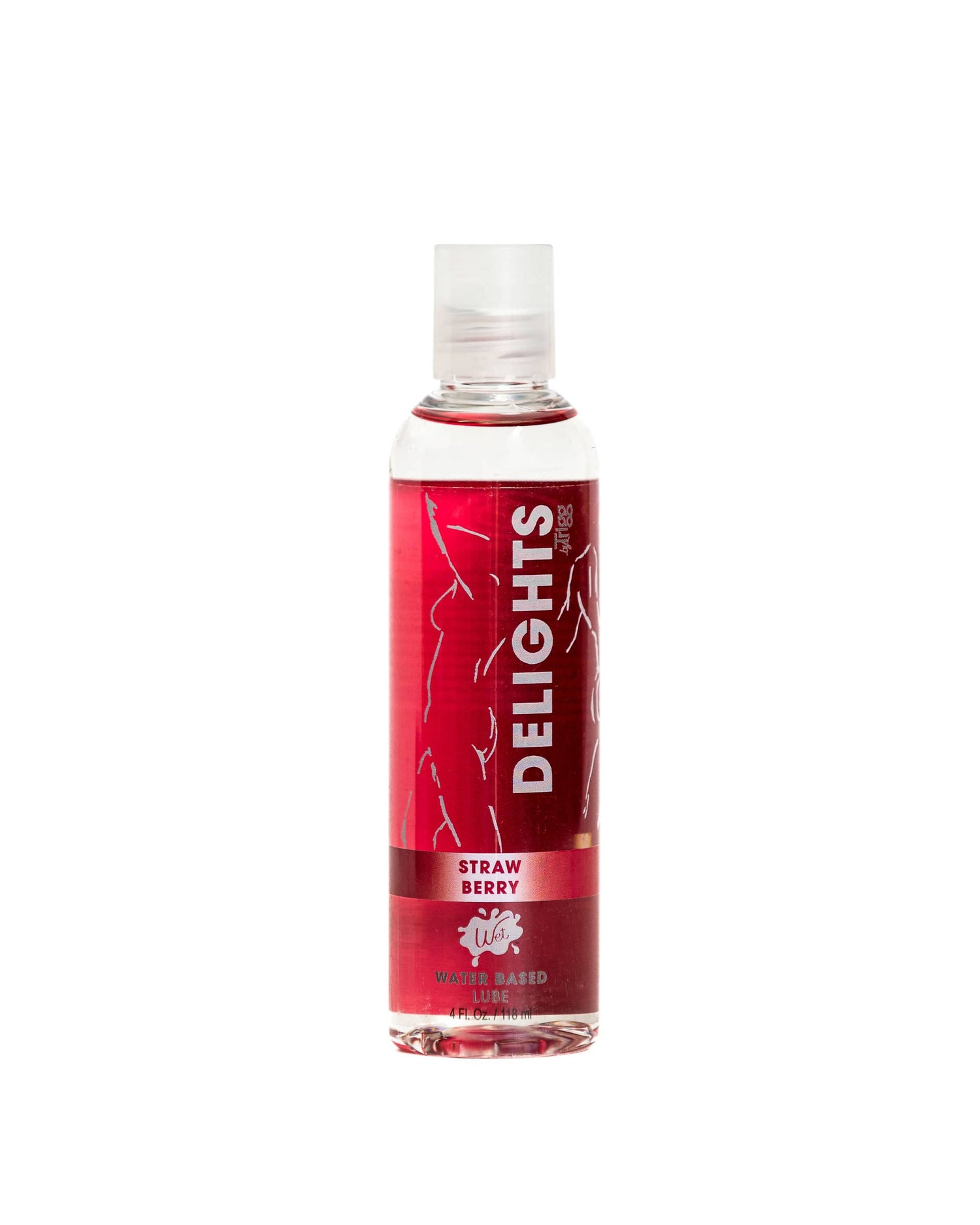 Wet Delicious Oral Play - Strawberry - Waterbased Flavored Lubricant 4 Oz