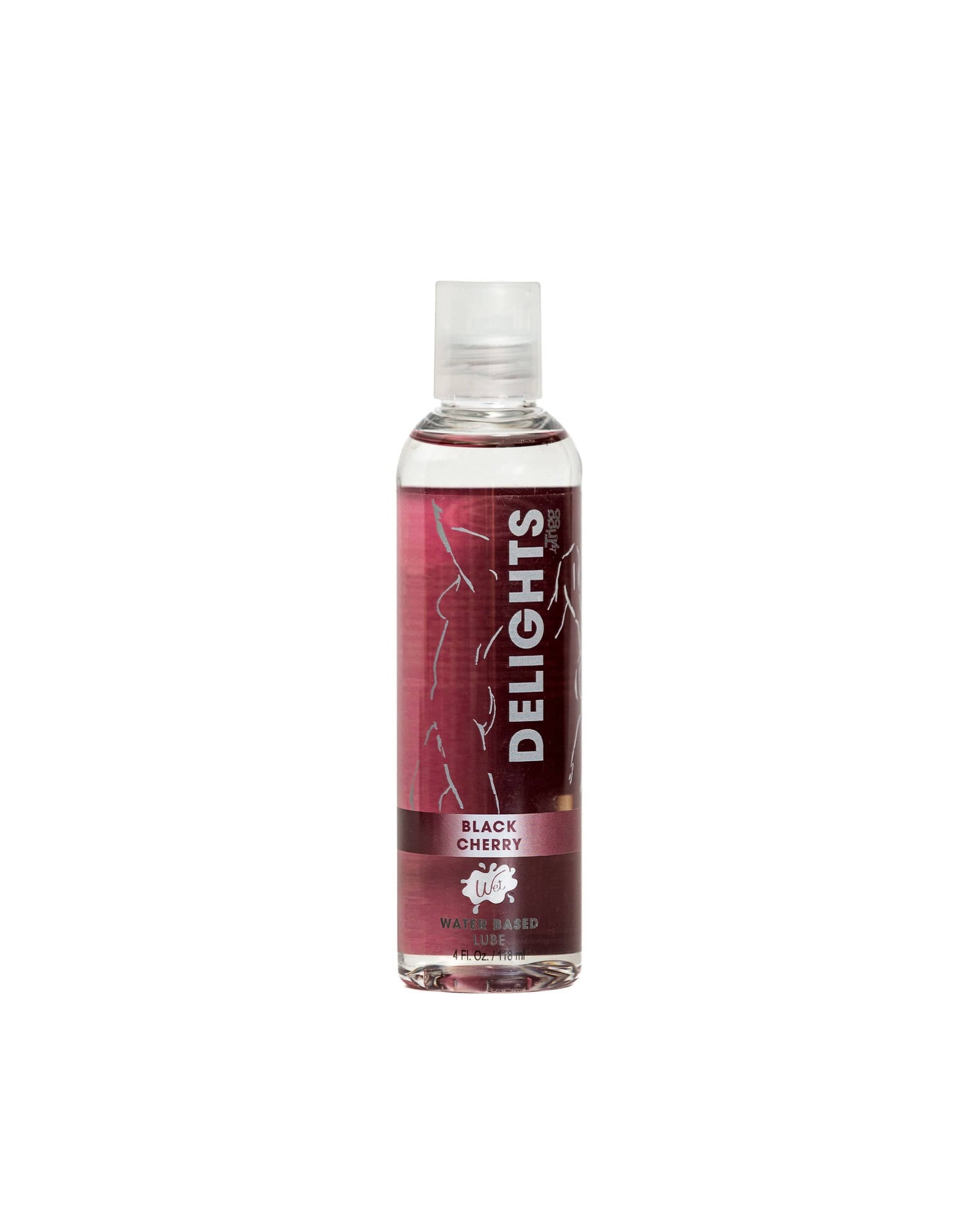 Wet Delicious Oral Play - Black Cherry - Waterbase Flavored Lubricant 4 Oz