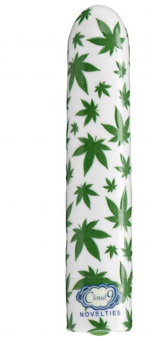 420 Slim Cannabis Leaf Vibe -  White/green