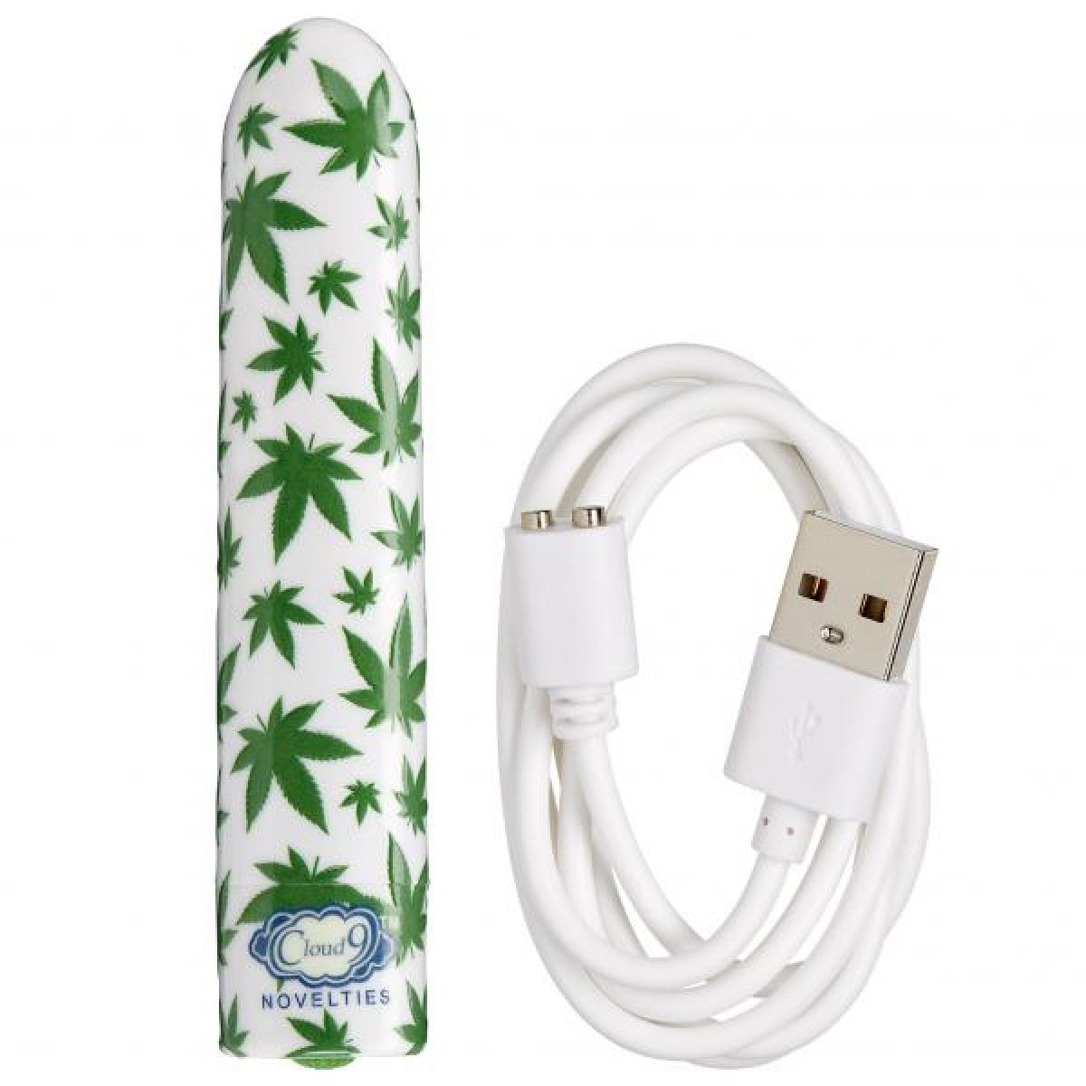420 Slim Cannabis Leaf Vibe - White/green