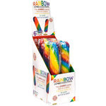 "Jumbo Rainbow Cock Pops 6 Piece Display HTP2353D"