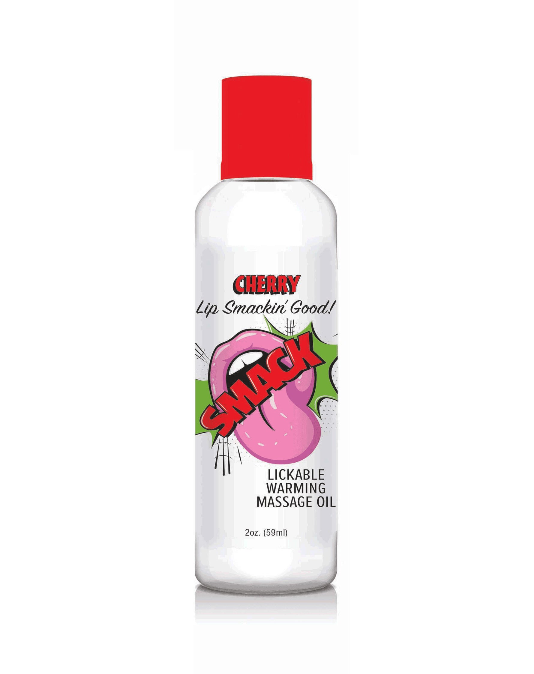 "Smack Warming and Lickable Massage Oil - Cherry 2 Oz LG-BT406"