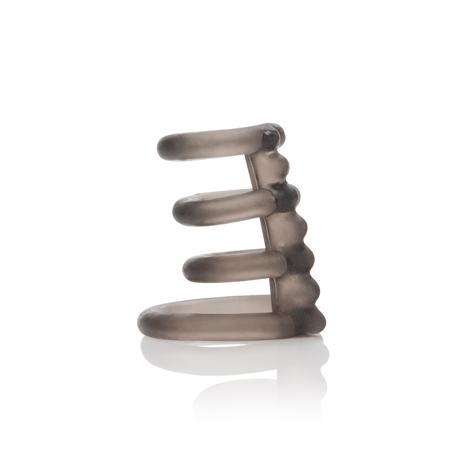 CalExotics Dr. Joel Kaplan Support Master Triple Smooth - Smoke — smoke cock ring at Stuffgoodies