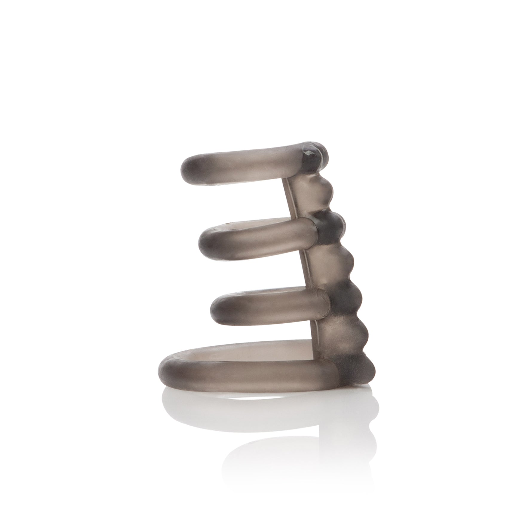 CalExotics Dr. Joel Kaplan Support Master Triple Smooth - Smoke — smoke cock ring at Stuffgoodies