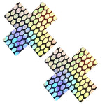Neva Nude Mirrored Mayhem Super Holographic X Factor Nipztix Pasties — intimate product at Stuffgoodies