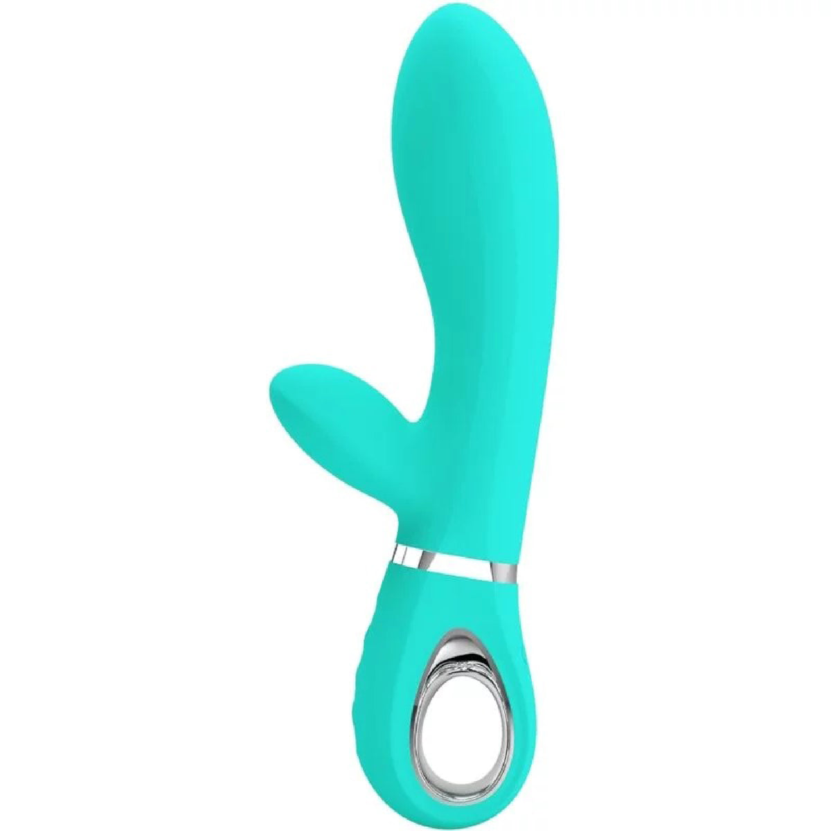 Pretty Love — Thomas Super Soft Silicone Rabbit Vibrator - Turquoise (BI-014621-4)