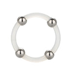 CalExotics Steel Beaded Silicone Ring - Large — cock ring at Stuffgoodies