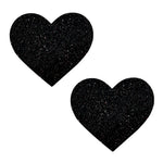 Neva Nude Black Malice Glitter I Heart U Nipztix Pasties — intimate product at Stuffgoodies